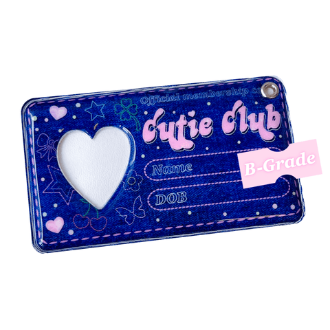 Denim Cutie Club ID Card Holder B Grade