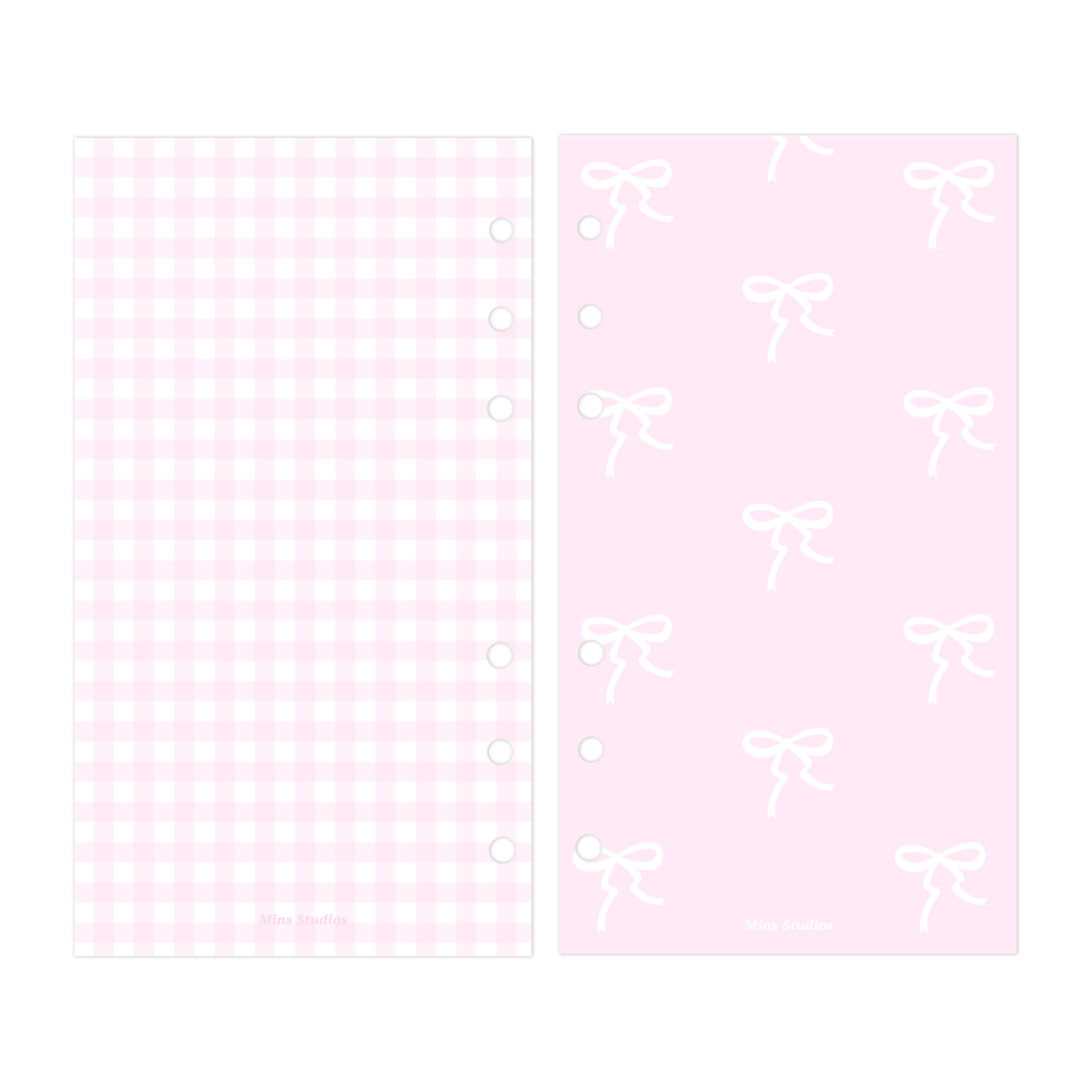 A6 Coquette Pink Binder Refill