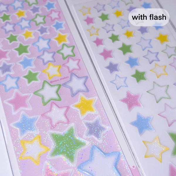 Pastel Stars Deco Sticker