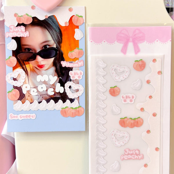 Peaches N Cream Deco Sticker