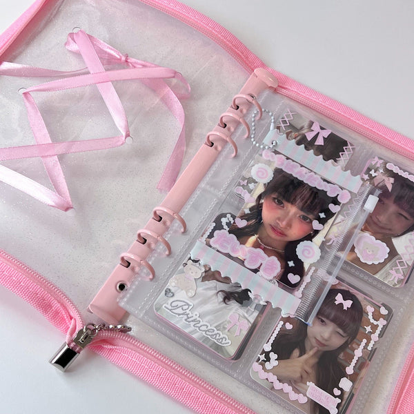 A5 Ribbon Zipper Binder + Pages