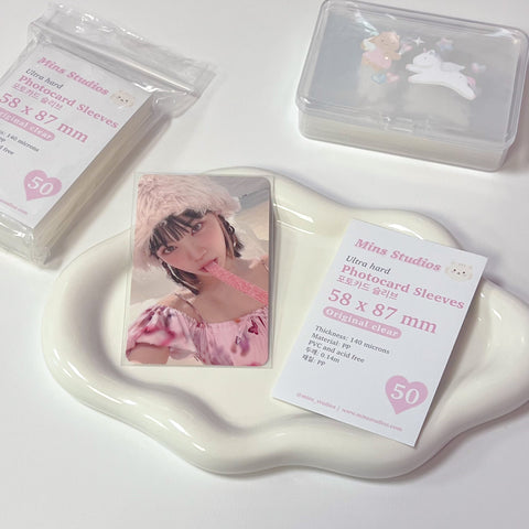 [58x87mm] Clear Ultra-Hard Photocard Sleeves (140 microns)