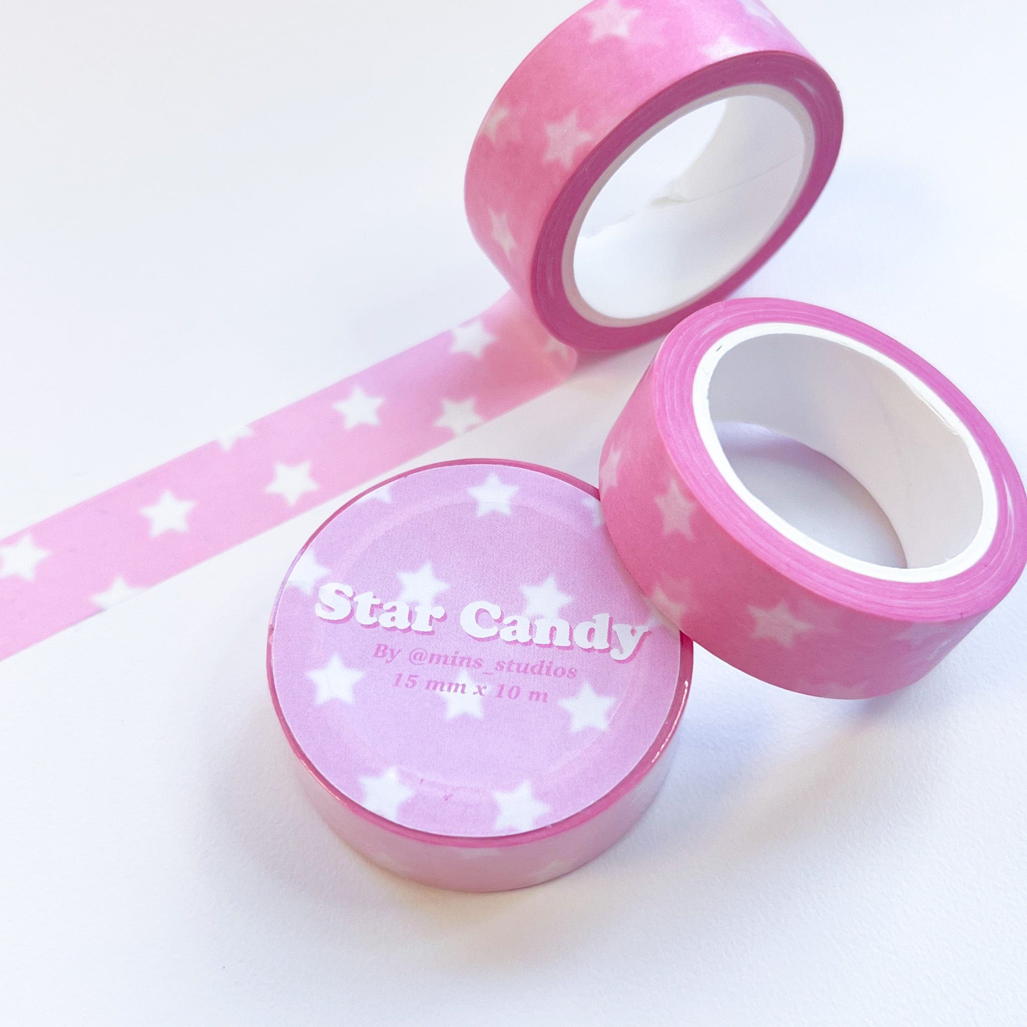 Colorful Star Pattern Washi Tape, Random Stars Washi Tape, Neutral Browns  and Pinks Star Washi Tape, Planner Tape BBB Supplies R-ZH1591 