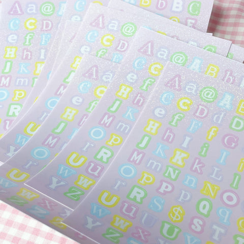 Pastel Random Letter Sticker