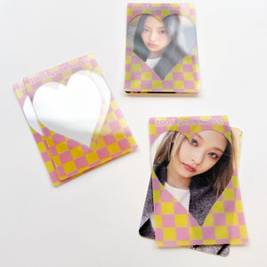 Checkered Heart Deco Frame Card